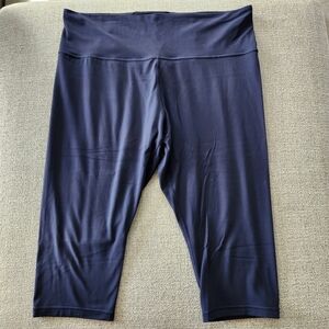 Athleta Ultra High Rise Elation Capri Legging Women Size 3X Navy Blue